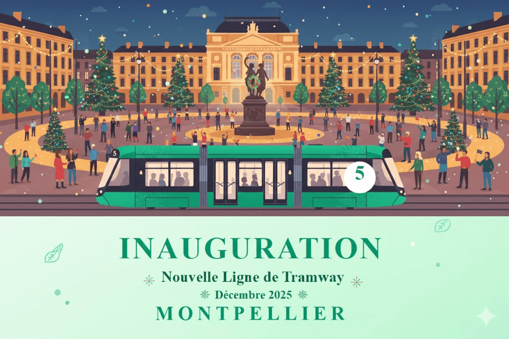 Montpellier s’apprête à  inaugurer la ligne 5 du TRAM